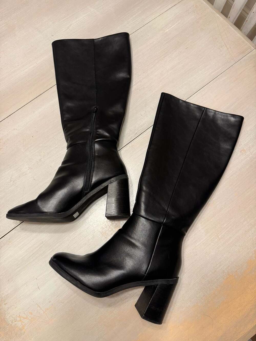 DV by Dolce Vita Flapper Wide Calf Knee High Boot Size 10 Black